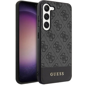 Чoхол GUESS до Samsung Galaxy S23, 4G Bottom Stripe, сірий