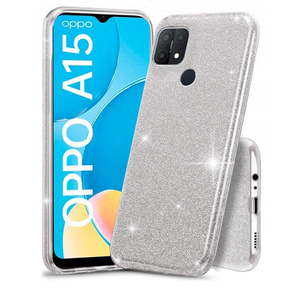 Чoхол Glitter Case до Oppo A15 / A15S, Silver