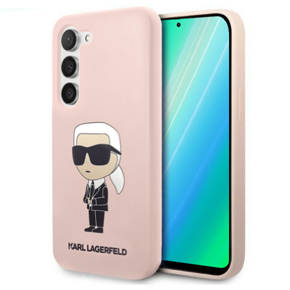 Чoхол Karl Lagerfeld до Samsung Galaxy S23+ Plus, Silicone Ikonik, рожевий