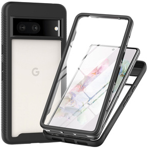 Чoхол Shockproof до Google Pixel 8, із захисним екраном, чорний