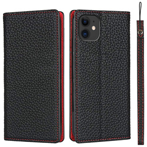 Шкіряний чохол для iPhone 11, ERBORD Grain Leather, чорний