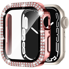 2в1 чохол та захисне скло для годинника Apple Watch 4/5/6/SE 40mm, Pink