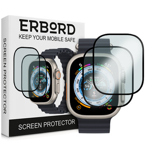 2x Гібридне скло ERBORD для Apple Watch Ultra 49MM