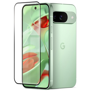 3D загартоване скло для Google Pixel 9, чорна рамка