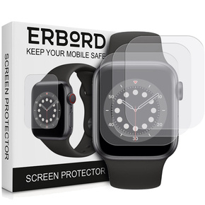3x ERBORD Гідрогелева фольга для Apple Watch 4/5/6/SE 44mm