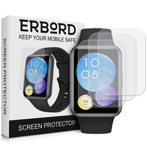3x ERBORD Гідрогелева фольга для Huawei Watch Fit 2