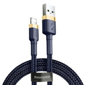 BASEUS Cafule Kaбель Lightning 1,5A 2M - Blue/Gold