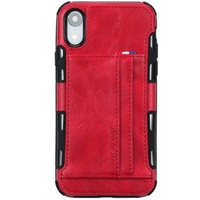 Etui Two Cards Hybrid Case iPhone XR 6.1 - Red