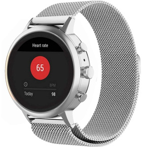 Milanese Браслет для годинників 18mm, Garmin Vivoactive 4S, Silver