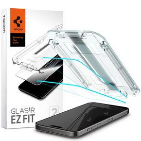 SPIGEN Ультратонке загартоване скло для iPhone 15 Pro Max, Glas.TR EZ Fit(2 штуки)