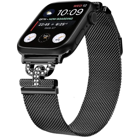 Браслет Milanese до Apple Watch 1/2/3/4/5/6/7/SE (38/40MM) - Black
