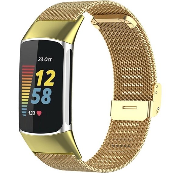 Браслет  MilaneseBand для Fitbit Charge 5 - Gold