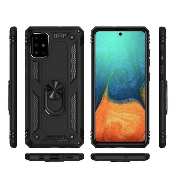 Броньований Чoхол до Samsung Galaxy A51, Nox Case Ring, чорний