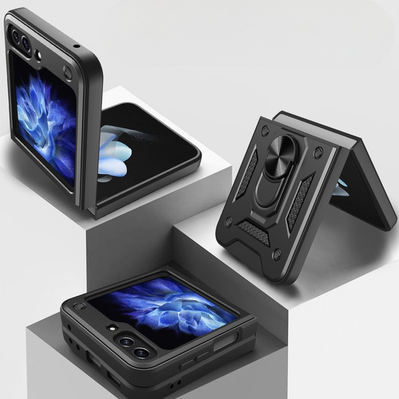 Броньований Чoхол до Samsung Galaxy Z Flip5 5G, Nox Case Ring, чорний