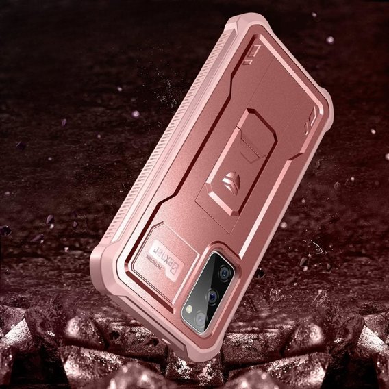 Броньований чохол для Samsung Galaxy S20 FE, Dexnor Full Body, рожевий rose gold