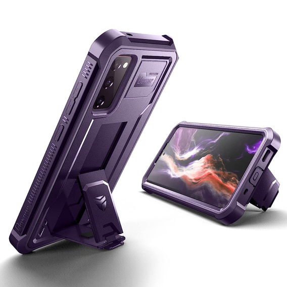 Броньований чохол для Samsung Galaxy S20 FE, Dexnor Full Body, темно-фіолетовий