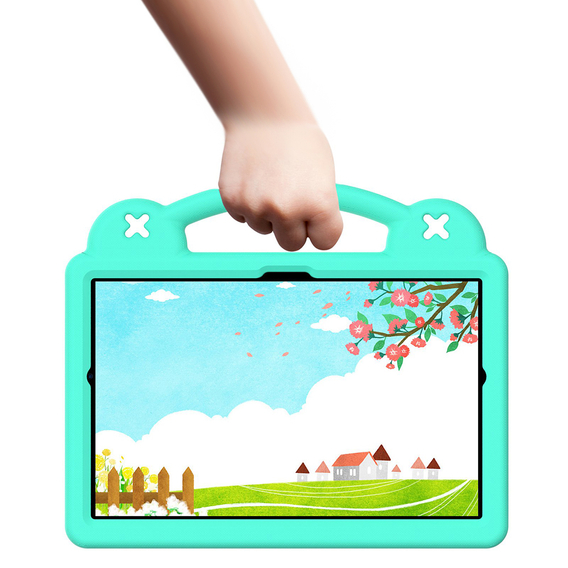 Дитячий чохол для планшета Samsung Tab A8 X200 / X205, Cute Patterns, з підставкою, зелений