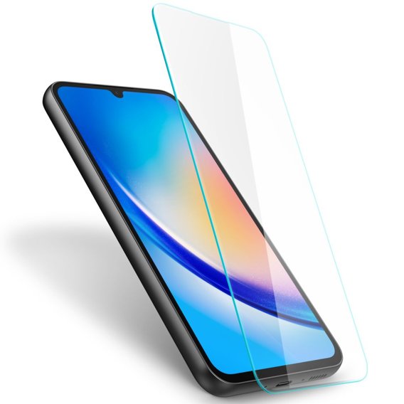 Загартоване скло з монтажною рамкою SPIGEN Alm Glas.TR для Galaxy A34 5G  (2 штуки)