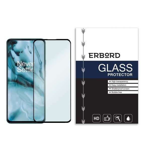 Загартоване скло 3D ERBORD до OnePlus Nord - Black