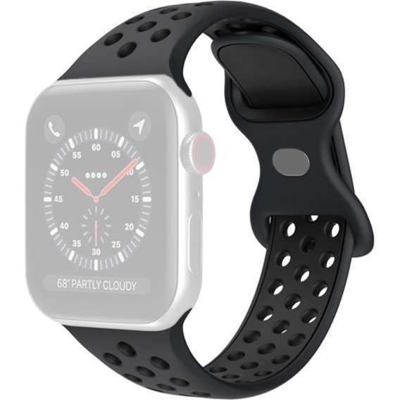 Ремінець  Hollow 22mm до  Apple Watch 7 45mm/6/5/4/SE 44mm/3/2/1 42mm - Black