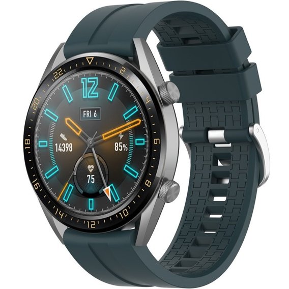 Силіконовий  ремінець для годинника Huawei Watch GT / Watch GT2, Dark green