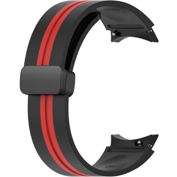 Силіконовий ремінець для Fitbit Inspire 3, Red Samsung Galaxy Watch 4 / 5 40/42/44/46/45MM PRO, Black / Red