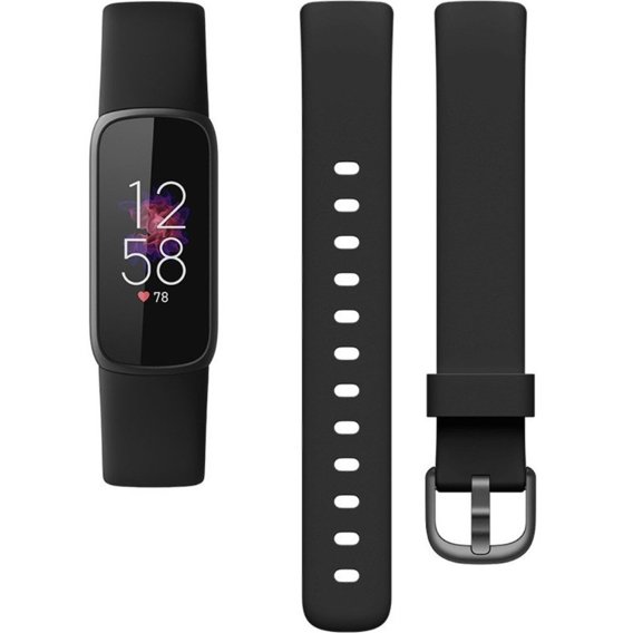 Силіконовий ремінець для Fitbit Luxe, Size S - Black