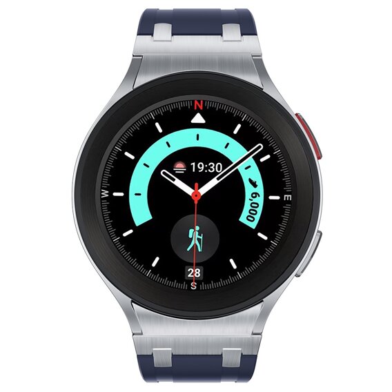 Силіконовий ремінець для Samsung Galaxy Watch 4/5 40/42/44/46/45mm Pro, Dark Blue