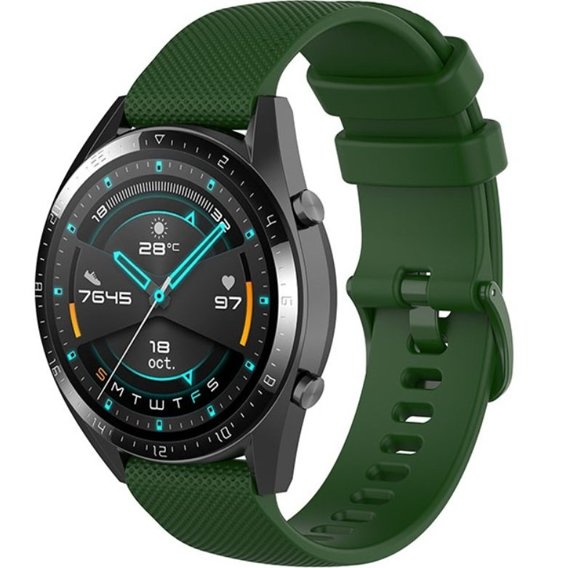 Силіконовий ремінець до Huawei Watch GT Runner / GT 3 46mm, Army Green