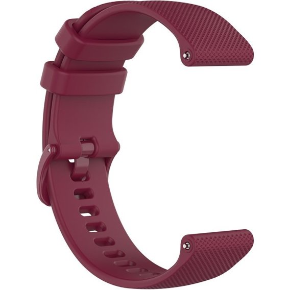 Силіконовий ремінець 18mm до Garmin Vivomove 3S / Vivoactive 4S, Wine Red