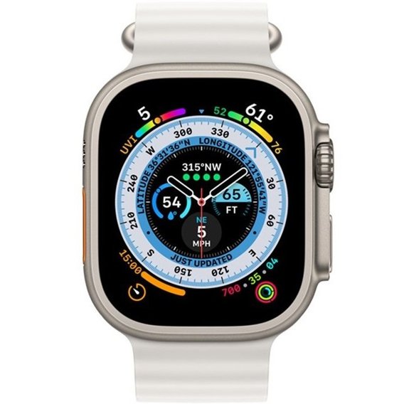 Силіконовий ремінець Apple Watch Ultra 49mm, White