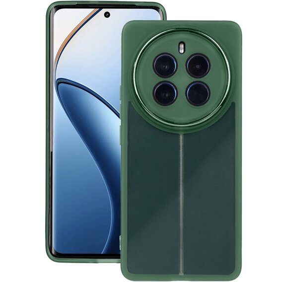 Силіконовий чохол для Oppo Reno 11F 5G, з захистом камери, прозорий / зелений