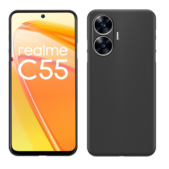 Тонкий чохол до Realme C55, Slim, чорний