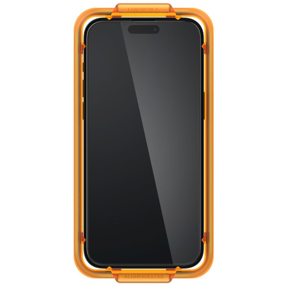Ультраміцне скло із рамкою для монтажу SPIGEN Alm Glass FC iPhone 15 Pro, Black (2 штуки)