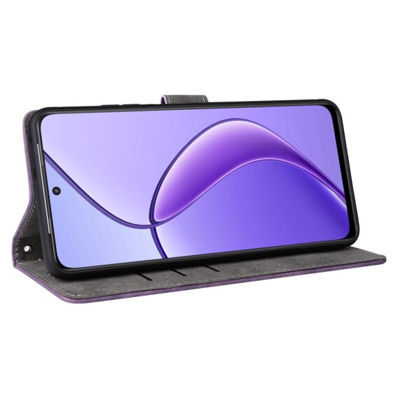 Фліп-чохол для Realme 12 5G, RFID Wallet, фіолетовий