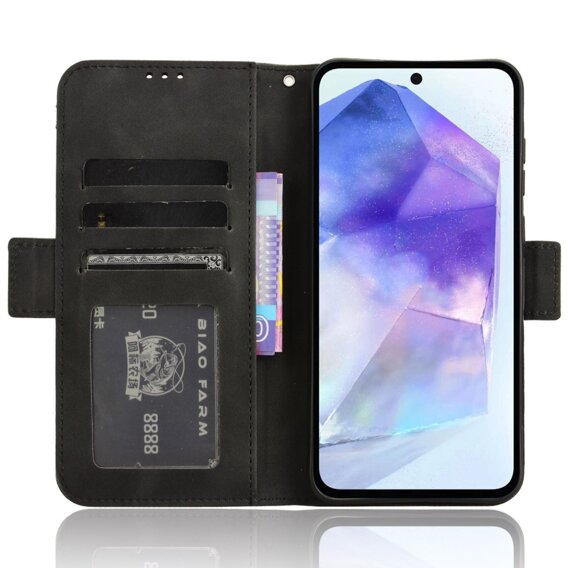 Футляр з клапаном для Samsung Galaxy A35 5G, Card Slot, чорний