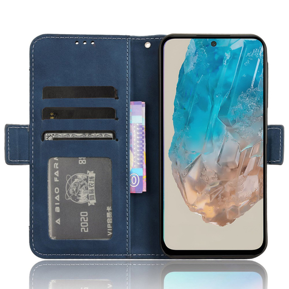 Футляр з клапаном для Samsung Galaxy M35, Card Slot, темно-синій