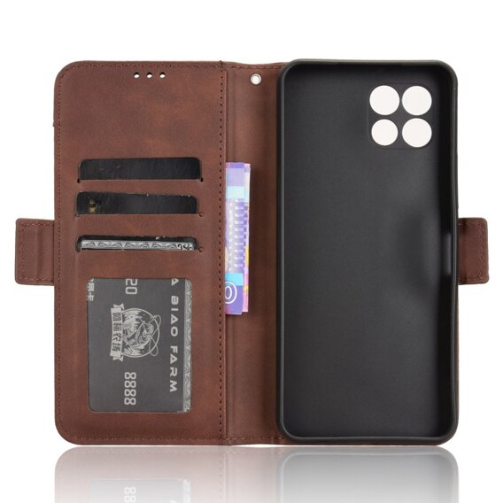 Футляр з клапаном для T Phone 2 5G, Card Slot, коричневий