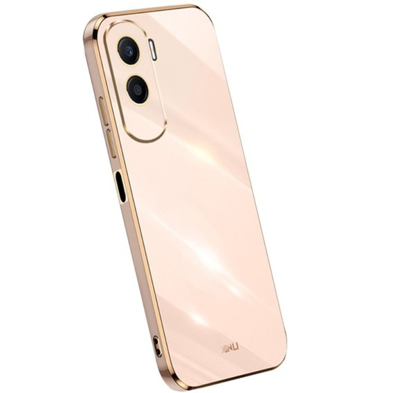 Чохол для Honor 90 Lite 5G, Glamour CamShield, рожевий rose gold