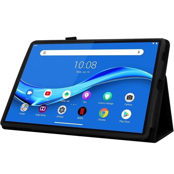 Чохол для Lenovo Tab M10 Plus TB-X606F, Litchi Stand Case, Black