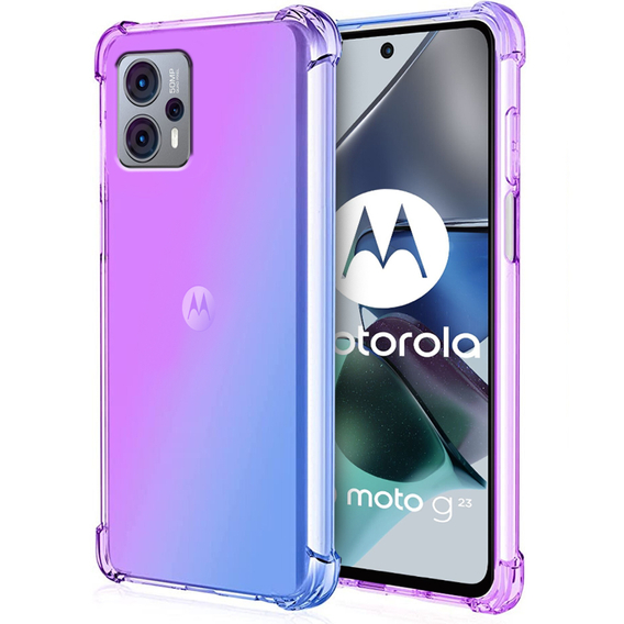 Чохол для Motorola Moto G23 / G13 4G, Gradient Dropproof, Фіолетовий / синій