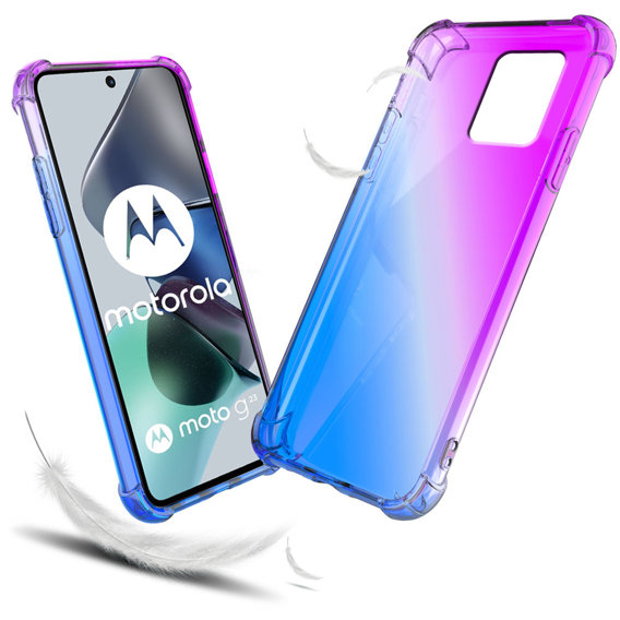 Чохол для Motorola Moto G23 / G13 4G, Gradient Dropproof, Фіолетовий / синій