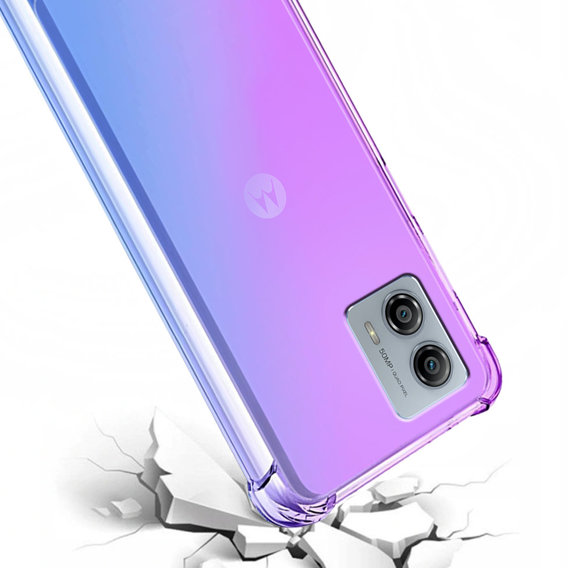 Чохол для Motorola Moto G73 5G, Gradient Dropproof, Фіолетовий / синій