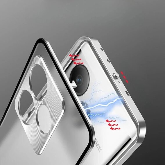 Чохол для Realme GT 6 / 6T, Frame Case, сріблястий