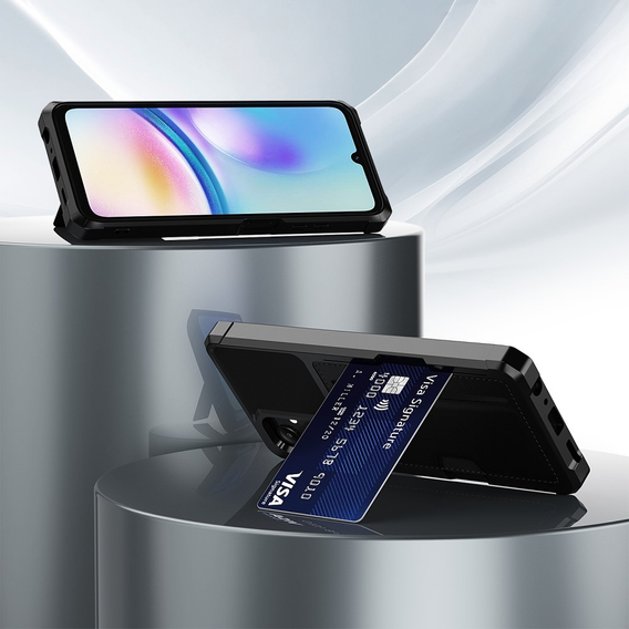 Чохол для Samsung Galaxy A05s, Card Holder Kickstand, чорний