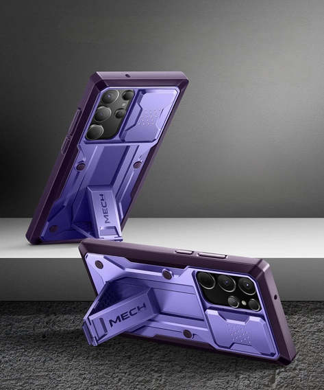Чохол для Samsung Galaxy S23 Ultra, Tongate MECH Series Clip, фіолетовий