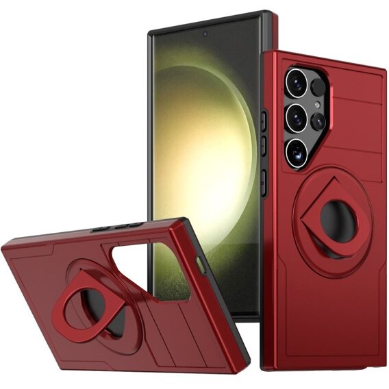 Чохол для Samsung Galaxy S24 Ultra, Military Magnet, для MagSafe, червоний