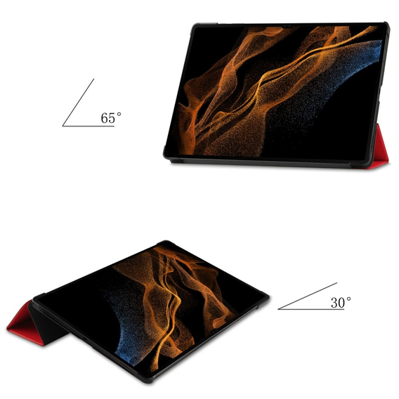 Чохол для Samsung Galaxy Tab S9 Ultra, Smartcase, червоний