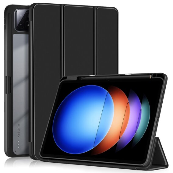 Чохол для Xiaomi Pad 6S Pro 12.4, Smartcase Hybrid, з місцем для стилуса, чорний