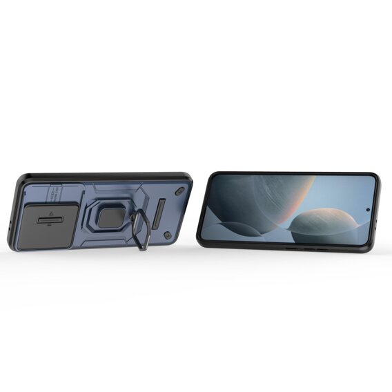 Чохол для Xiaomi Poco F6 Pro, KickStand Camera Lens, м'яти